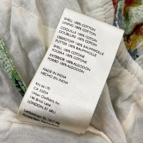 Anthropologie Smocked Floral Print Cropped Bustier Top Small - Picture 5 of 6